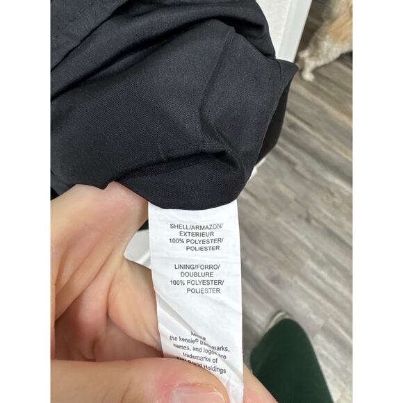 Kensie Dress Women's Size M Black Polkadot Retro Button Up Mini Dress New - Picture 4 of 4